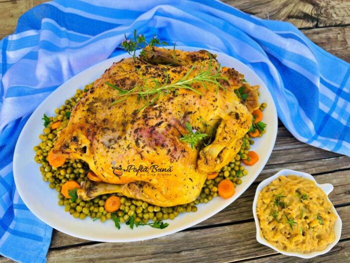 Pui cu 40 de catei de usturoi