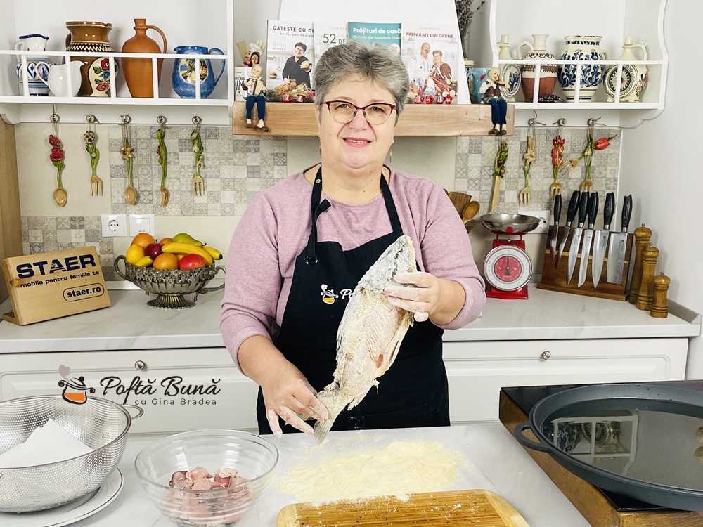 Crap prajit cu malai si faina alba Crap prajit cu malai si faina alba reteta gina bradea 3 - Crap prajit cu malai si faina alba