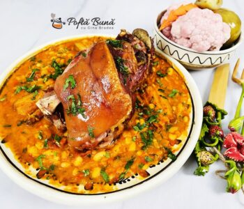 Fasole cu ciolan afumat, la ceaun Fasole cu ciolan afumat, la ceaun