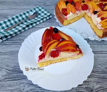 Index retete culinare tarta cu crema caramel nectarine reteta gina bradea 1 350x300 - Index retete culinare