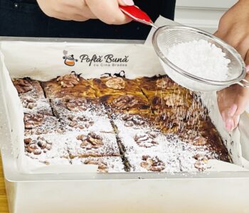 Prajitura cu aluat fraged, gem si nuca Prajitura cu aluat fraged, gem si nuca