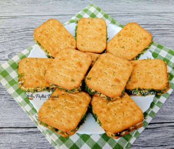 Index retete culinare aperitiv din biscuiti sarati reteta gina bradea 1 350x300 - Index retete culinare