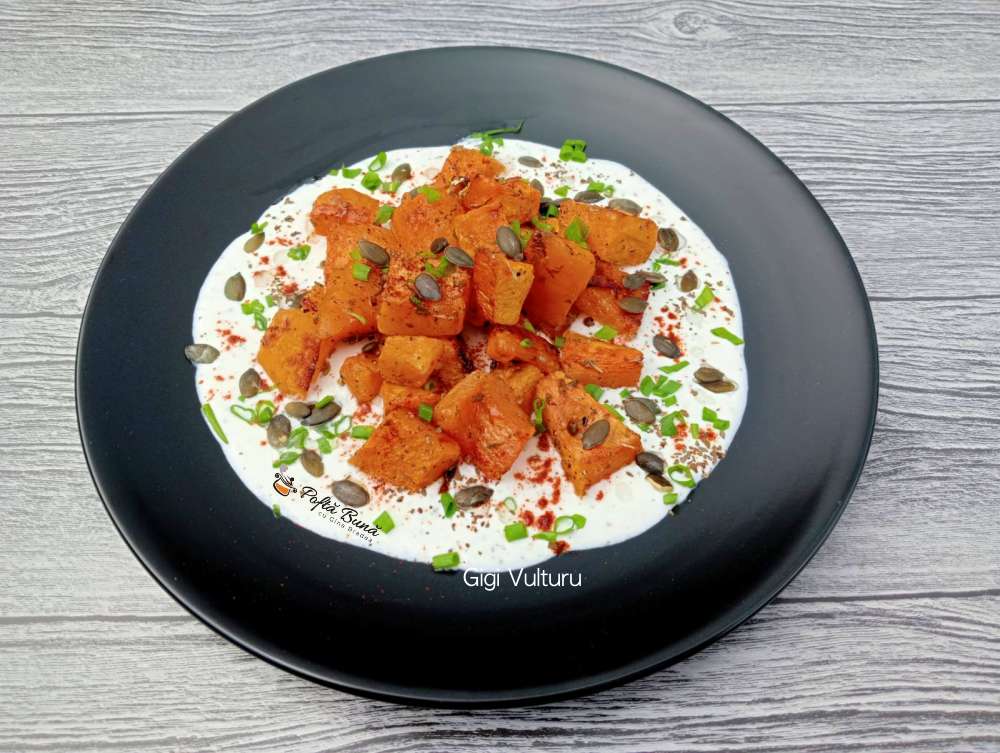 dovleac copt cu sos de branza gina bradea 2 - Dovleac copt cu sos de branza