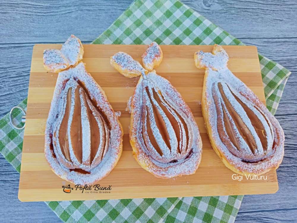 foietaj cu pere reteta gina bradea 3 - Foietaj cu pere