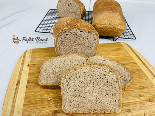 Paine integrala cu iaurt si faina alba