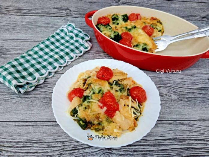 gnocchi cascaval spanac rosii cherry reteta gina bradea 2 697x525 - Gnocchi cu ciuperci si spanac la tigaie