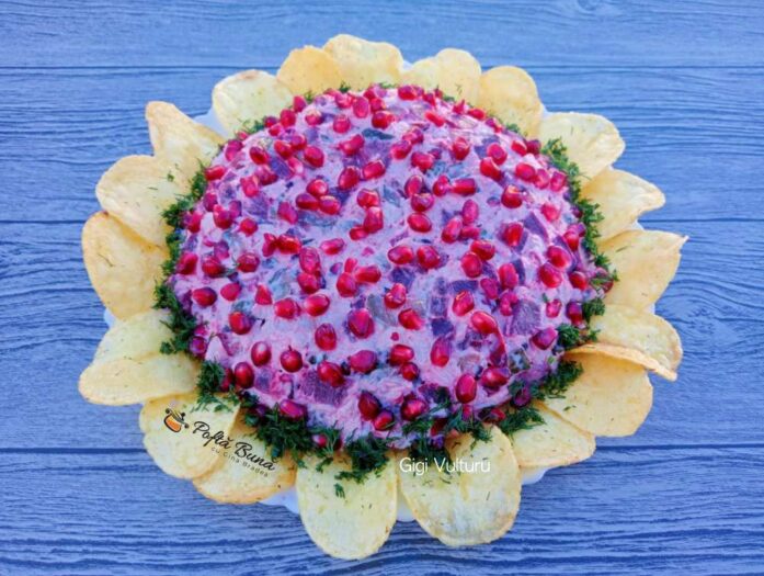 Sfecla rosie la cuptor cu iaurt aromat salata sfecla rosie piept pui reteta gina bradea 2 697x525 - Sfecla rosie la cuptor cu iaurt aromat