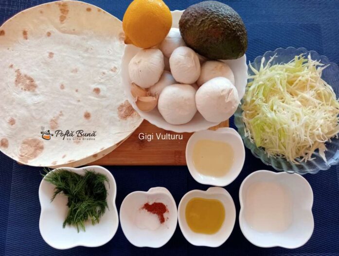 lipie cu ciuperci reteta gina bradea 3 697x525 - Lipie cu ciuperci