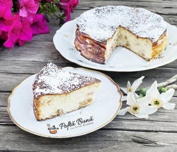 Pasca fara aluat cu branza dulce si stafide Pasca fara aluat cu branza dulce si stafide