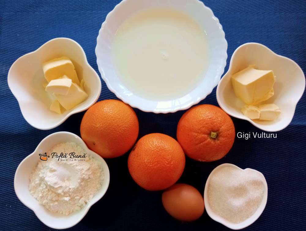 Clatite cu sos de portocale - crepes Suzette