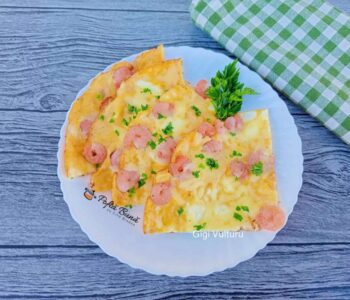 omleta creveti mozzarella reteta gina bradea 1 350x300 - Index retete culinare