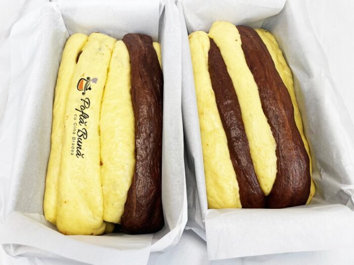 Cozonac cu nuca si cacao - leopard Cozonac cu nuca si cacao - leopard