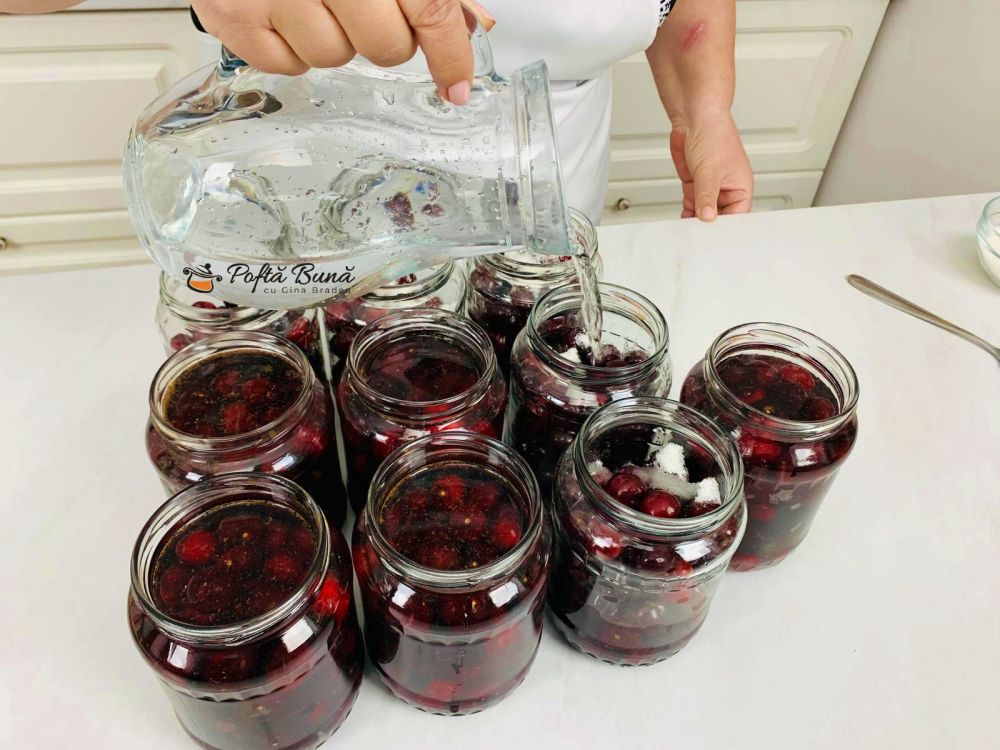 compot de cirese reteta gina bradea 3 - Compot de cirese reteta cu zahar putin