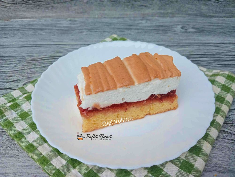 Prajitura cu gem si bezea Prajitura cu gem si bezea