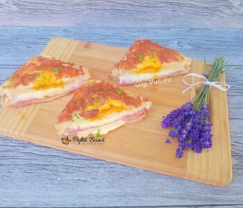 sandvis cald salam ou reteta gina bradea 2 350x300 - Index retete culinare