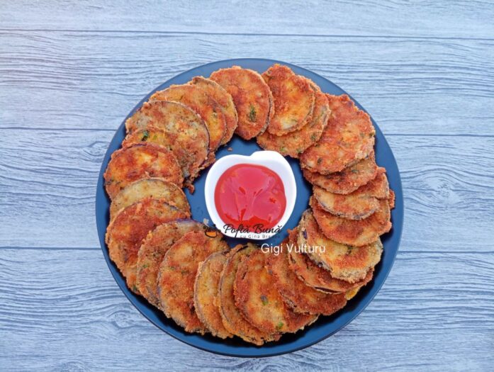 Salata de vinete cu ton vinete pane reteta gina bradea 2 697x525 - Salata de vinete cu ton