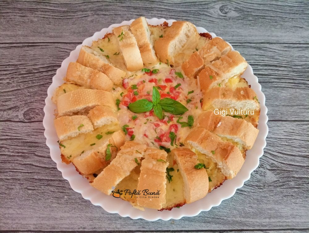 Bagheta cu mozzarella si oua bagheta mozzarella oua reteta gina brade 1 - Bagheta cu mozzarella si oua