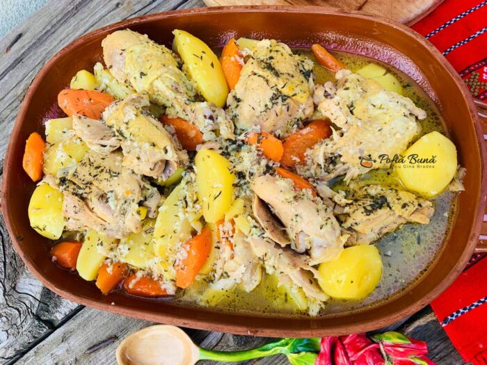 Ostropel alb de pui Ostropel alb de pui