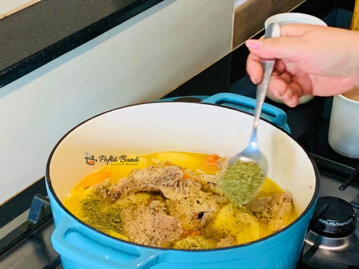 Ostropel alb de pui inabusit reteta moldoveneasca ostropel alb pui inabusit reteta moldoveneasca gina bradea 2 700x525 - Ostropel alb de pui inabusit reteta moldoveneasca