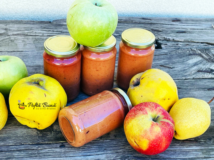 Marmelada din gutui, mere si pere fara zahar Marmelada de gutui mere pere fara zahar reteta simpla 5gina bradea 6 700x525 - Marmelada din gutui, mere si pere fara zahar