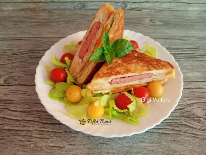 sandvisuri pane reteta gina bradea 1 697x525 - Paine toast cu oua in stil asiatic