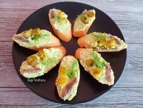 sandvisuri cu ansoa reteta gina bradea 2 500x377 - Sandvisuri cu oua la cuptor