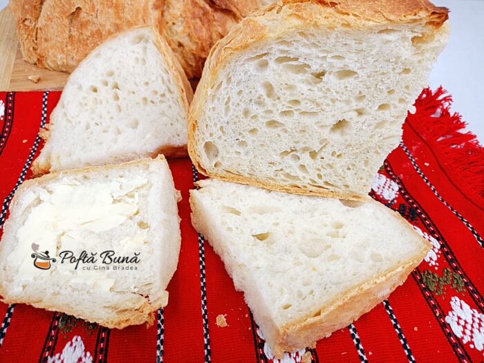 Paine fara framantare coapta in oala