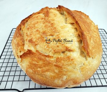 Paine fara framantare coapta in oala Paine fara framantare coapta in oala