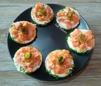 aperitive cu somon reteta gina bradea 6 350x300 - Index retete culinare