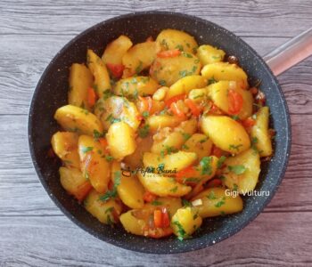 Index retete culinare cartofi tigaie ardei unt gina bradea 2 350x300 - Index retete culinare