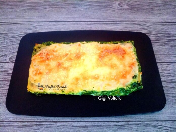 Lasagna cu spanac lasagna spanac reteta gina bradea 5 697x525 - Lasagna cu spanac