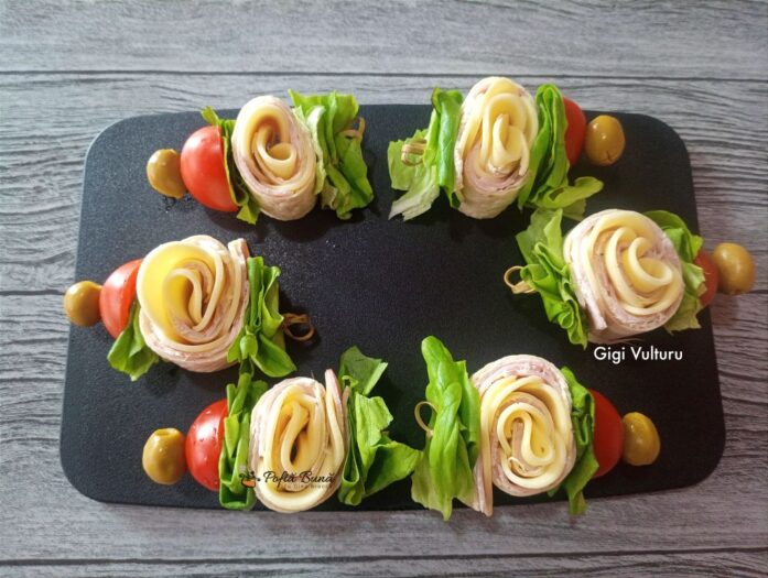 Platou cu trei aperitive Platou cu trei aperitive