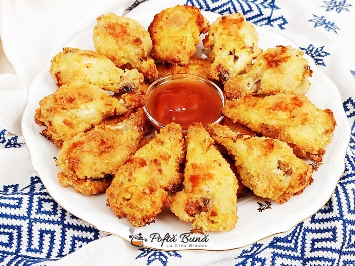 Aripioare de pui pane la cuptor Aripioare de pui pane la cuptor sau la air fryer reteta gina bradea 8 700x525 - Aripioare de pui pane la cuptor