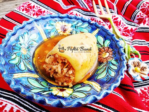 Ardei umpluti cu orez si ciuperci reteta de post