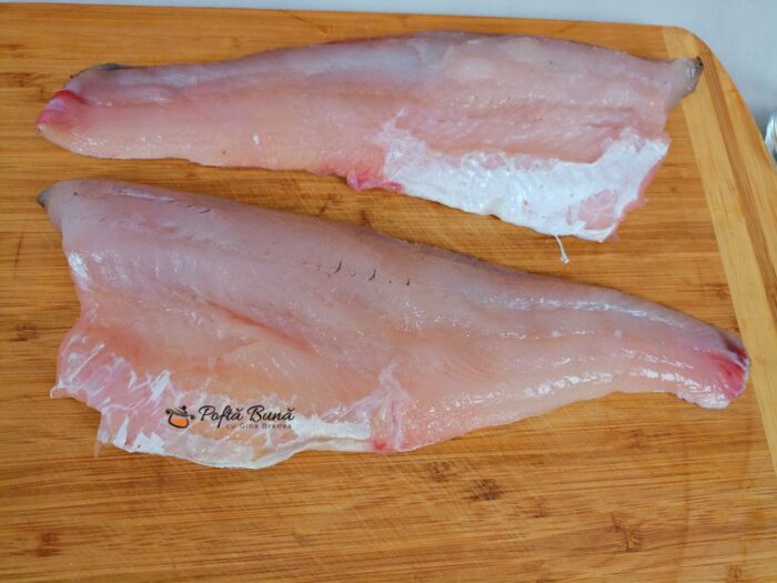 Crispy de peste alb in crusta de fulgi de porumb