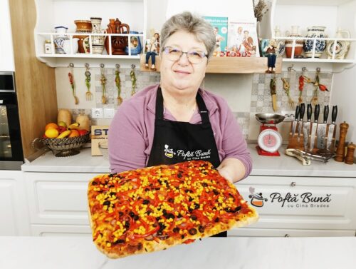 Pizza cu ton si legume Pizza de post reteta de casa ieftina gina bradea 2 500x377 - Pizza cu ton si legume