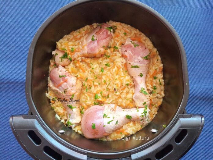 Orez cu ciuperci si ciocanele la cuptor