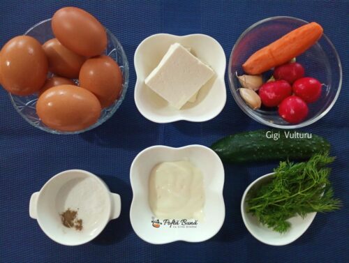 Oua umplute cu branza Oua umplute cu branza