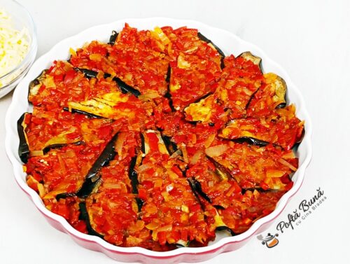 Tarta cu vinete si mozzarella, fara gluten