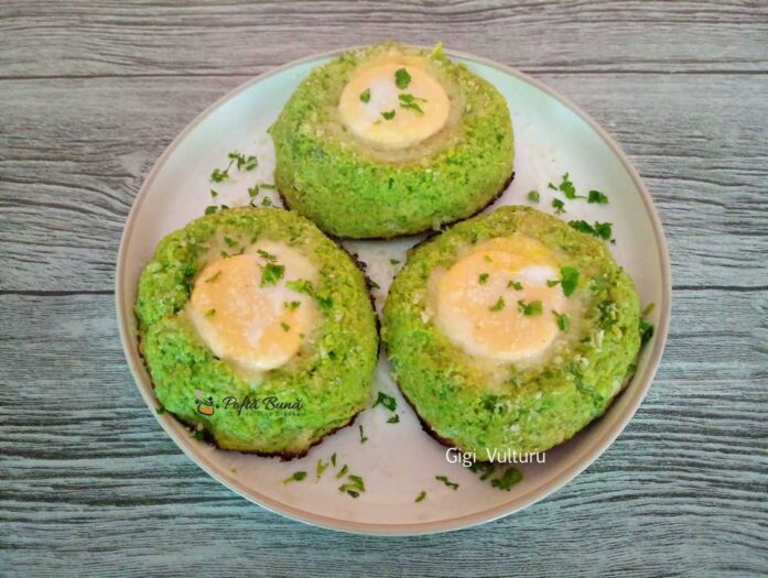 Broccoli cu mazare si oua broccoli mazare oua reteta gina bradea 1 697x525 - Broccoli cu mazare si oua