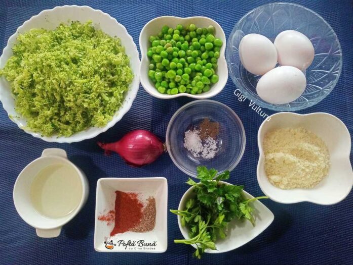 Broccoli cu mazare si oua