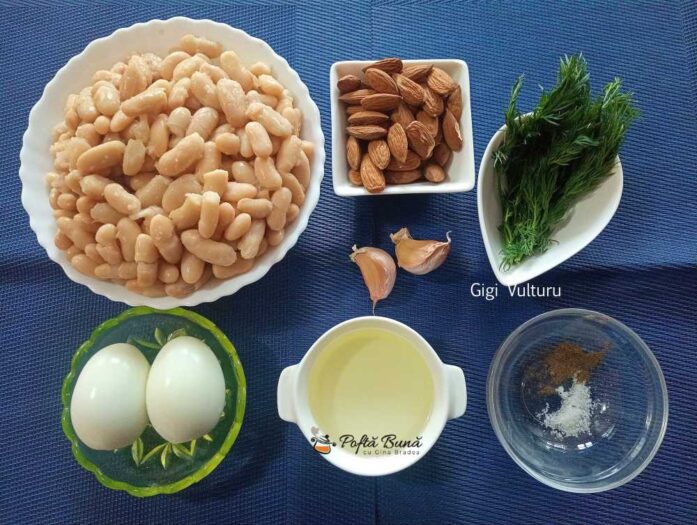 Pasta de fasole cu migdale