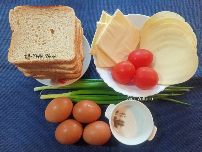 Sandvisuri cu oua la cuptor