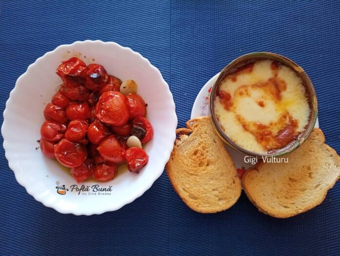 Aperitiv din rosii cherry si cascaval aperitiv rosii cherry cascaval reteta gina bradea 1 697x525 - Aperitiv din rosii cherry si cascaval