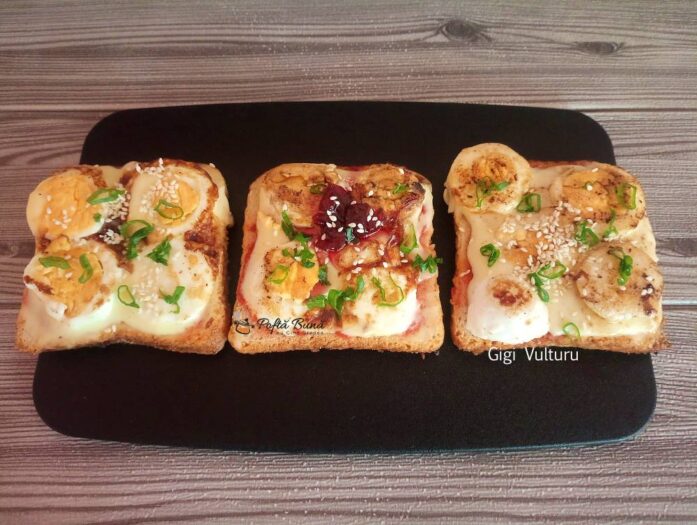 Paine toast cu oua in stil asiatic