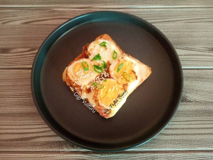 Paine toast cu oua in stil asiatic