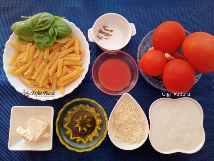 Paste cu rosii si busuioc reteta italiana Paste cu rosii si busuioc reteta italiana