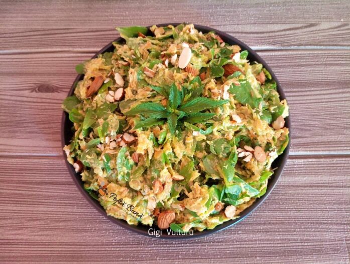 Salata de dovlecei, morcovi si iarba grasa Salata de dovlecei, morcovi si iarba grasa