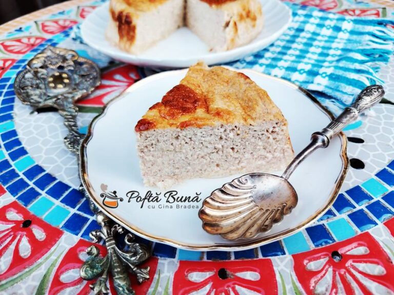 Cheesecake cu iaurt si banane, fara faina sau zahar