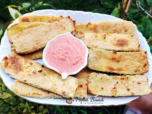 Dovlecei pane la cuptor cu mujdei reteta dietica